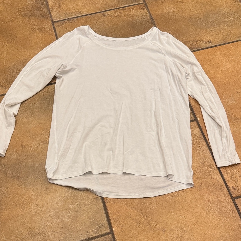 lululemon athletica White Long Sleeve Tee